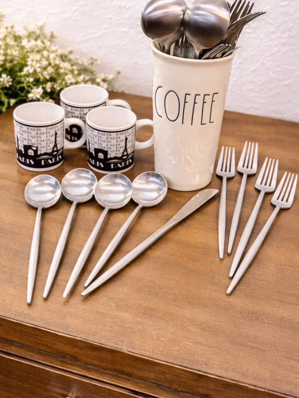 Stainless Steel Cutlery Bundle Set in Silver - Complete Home Dining Set